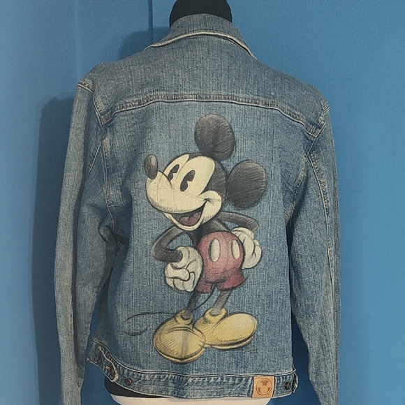 Disney Jackets & Blazers - Denim Jacket with Mickey Mouse Design